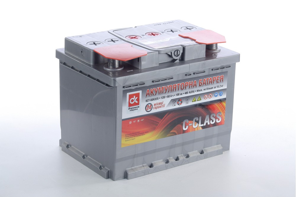 Акумулятор 60Ah-12v C-CLASS ДОРОЖНЯ КАРТА (242x175x190),R,EN480